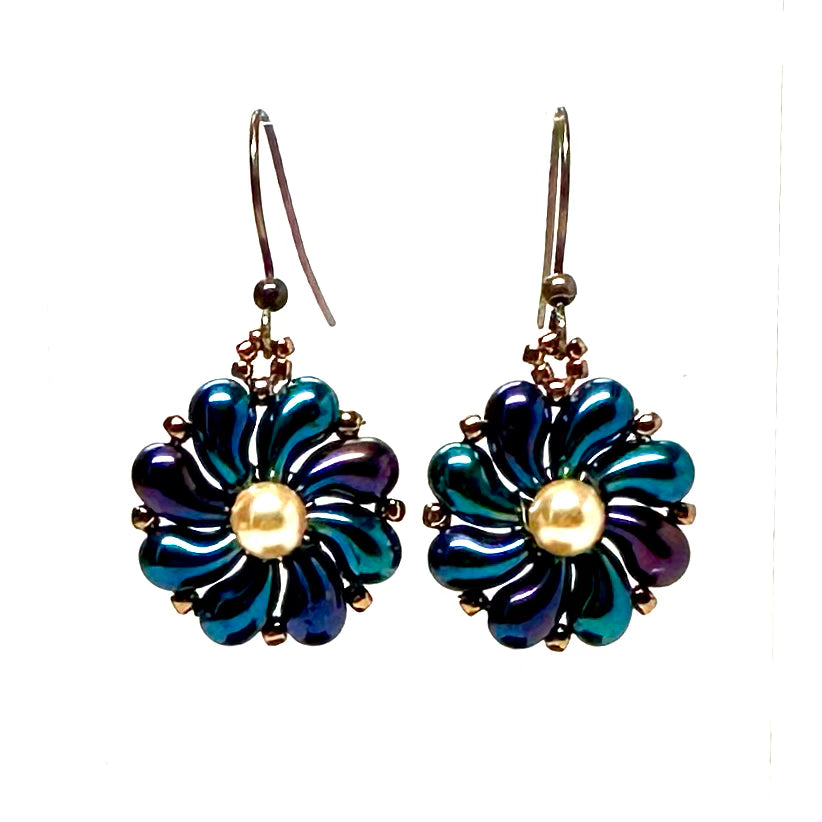 Czech Flower Earrings | Assorted Colors