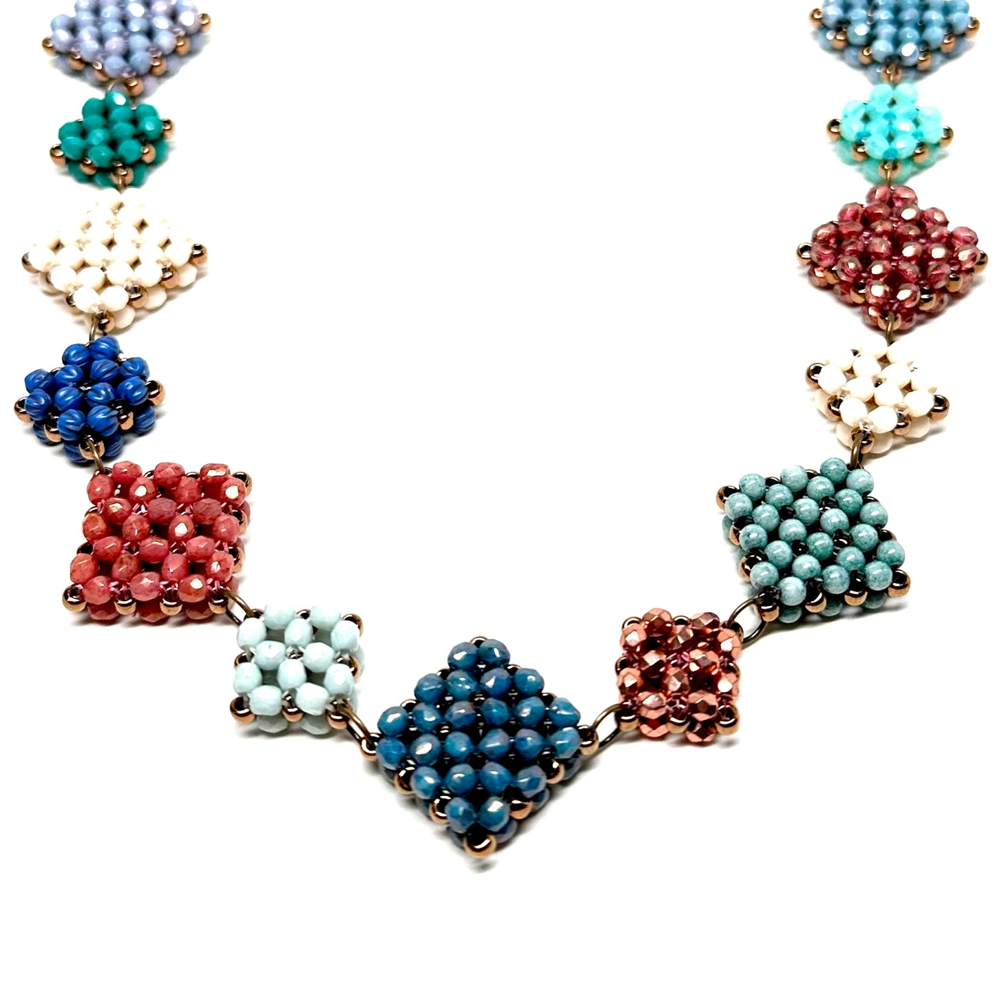Multi colored Link Necklace
