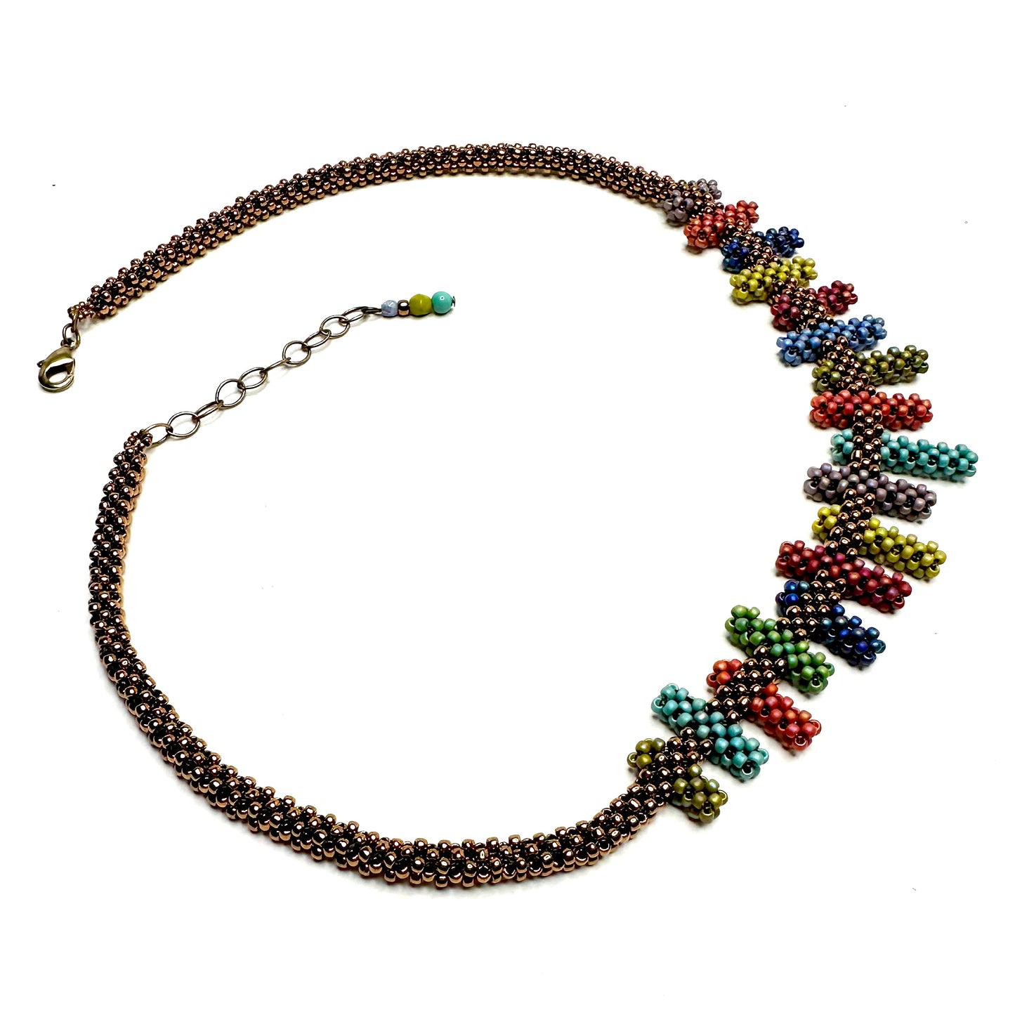 Handwoven Bar Necklace | Multi Colored
