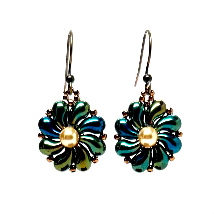 Czech Flower Earrings | Assorted Colors