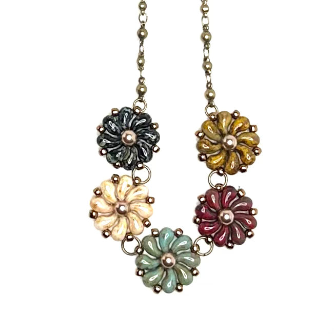 5 Flower Necklace | Mixed Picasso