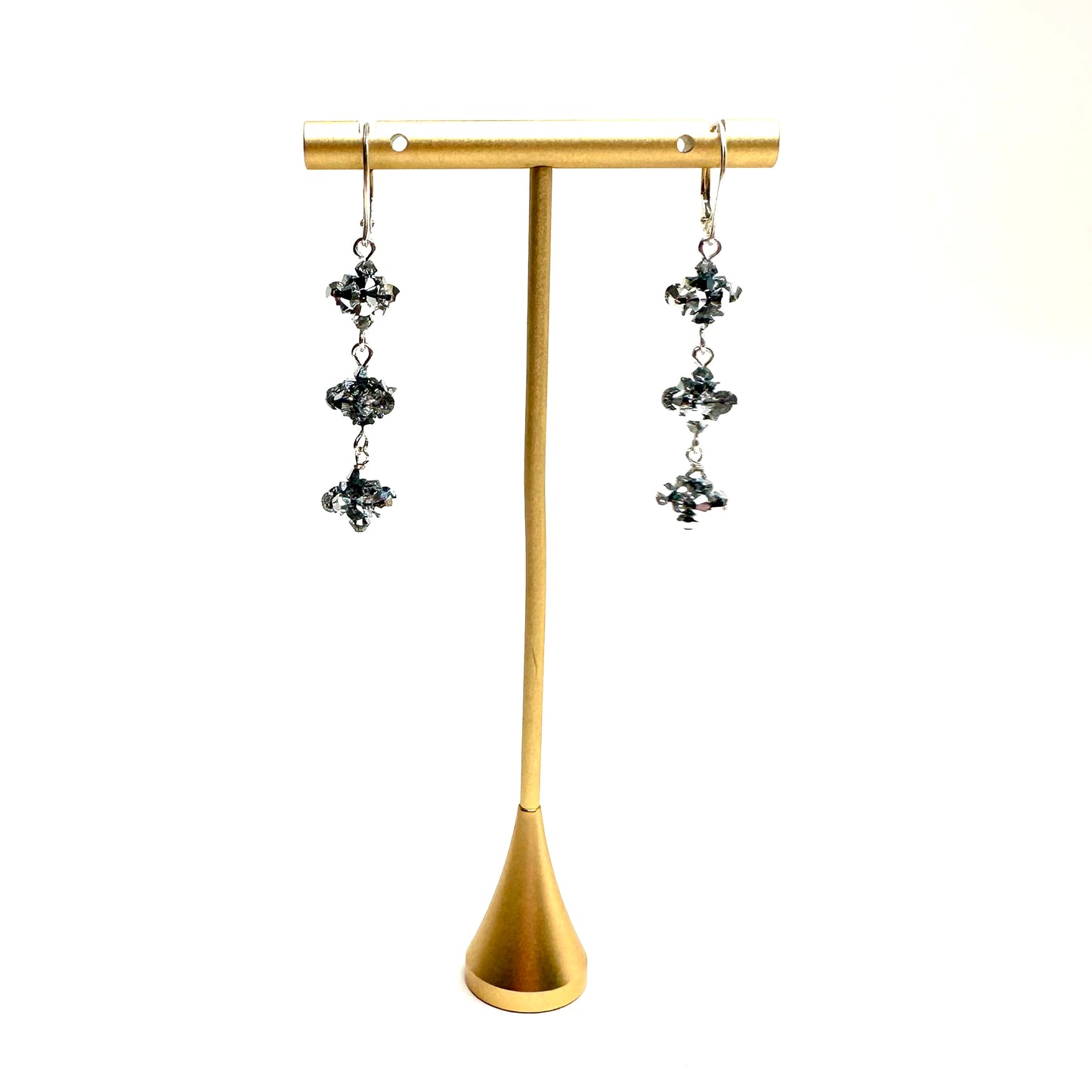 Bauble Earrings | Silver Triple Drop