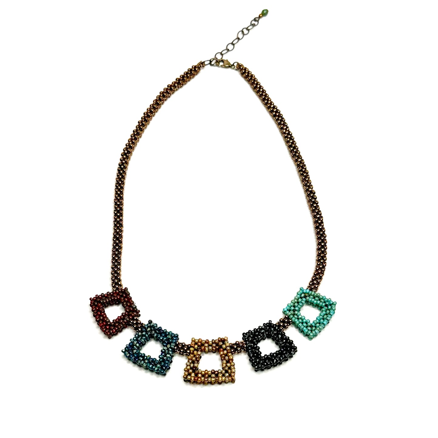 Trapezoid Necklace - Picasso Mix