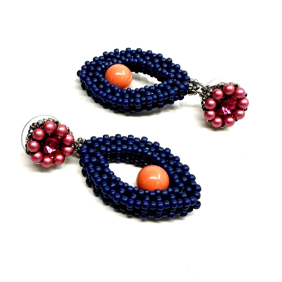 Hojas Post Earrings - Vibrant Mix