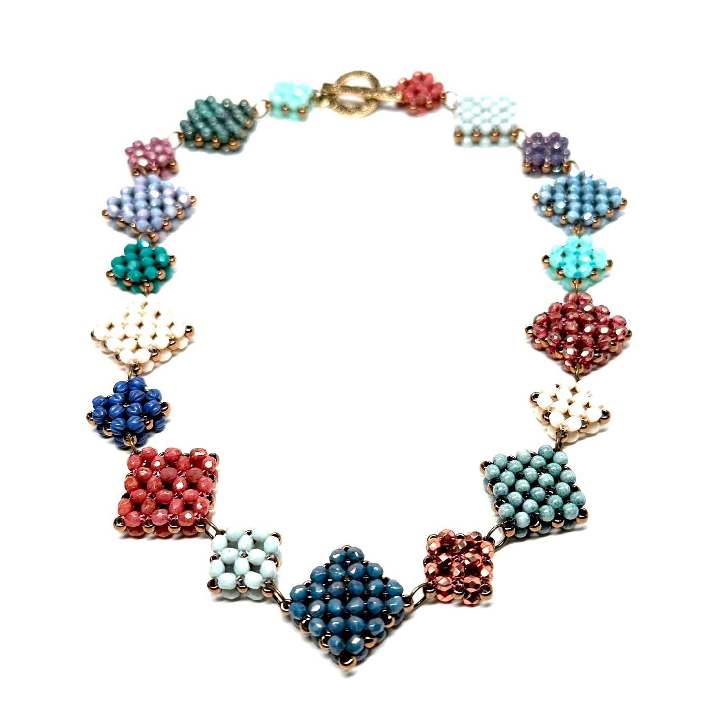 Multi colored Link Necklace