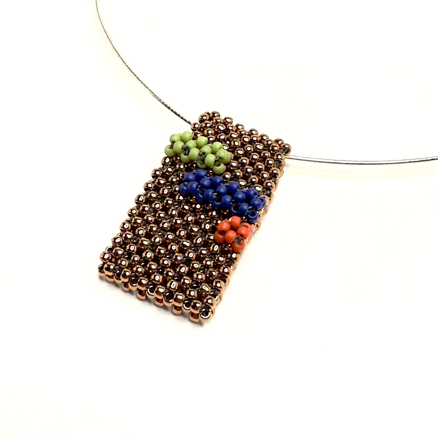 Abstract Handwoven Pendant