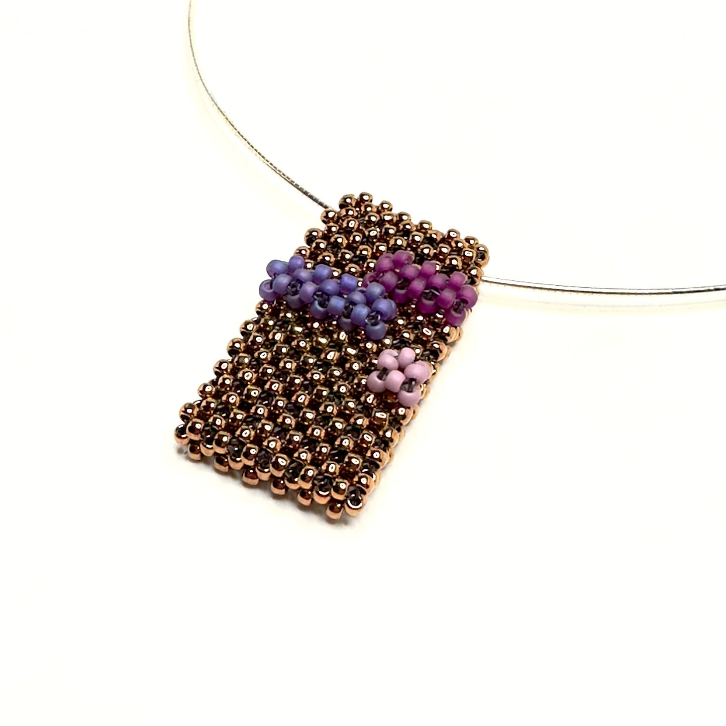 Abstract Handwoven Pendant