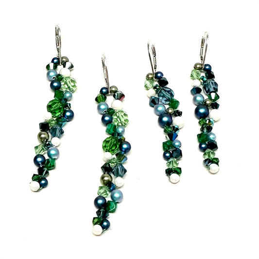 Polly Earring - Blue & Green