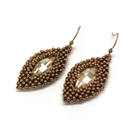 Hojas Earring - Golden Shadow