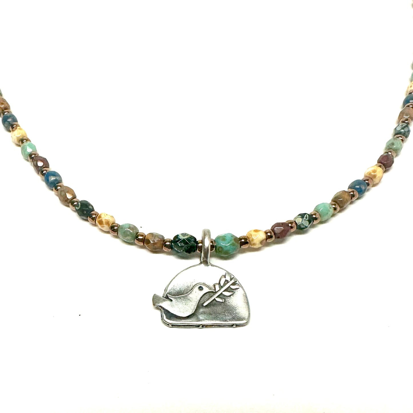 Colorful Casual Necklace | Assorted Sterling Charms