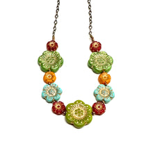 Load image into Gallery viewer, Czech Flower Necklaces
