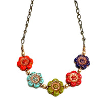 Load image into Gallery viewer, Czech Flower Necklaces
