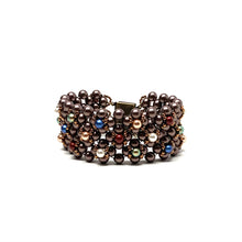 Load image into Gallery viewer, Statement Cuff | European Glass Pearls | Brown
