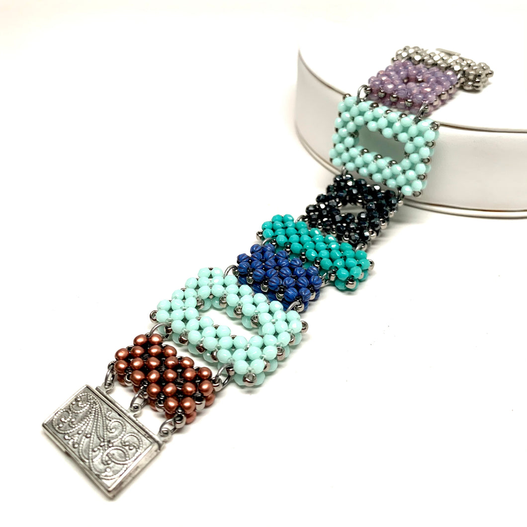 Beaded Link Bracelet | Mixed Colors