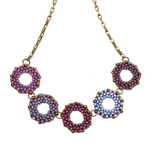 Load image into Gallery viewer, O Link Necklace | Purple Mix
