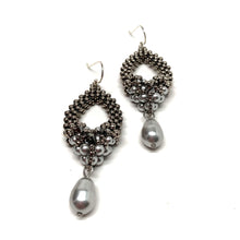 Load image into Gallery viewer, Tori Earring with Drop | Petite | Silver Shade
