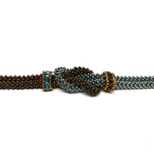 Load image into Gallery viewer, Love Knot Bracelet | Brown &amp; Blue
