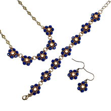 Load image into Gallery viewer, Margarita Link Bracelet | Cobalt and Matte Gold
