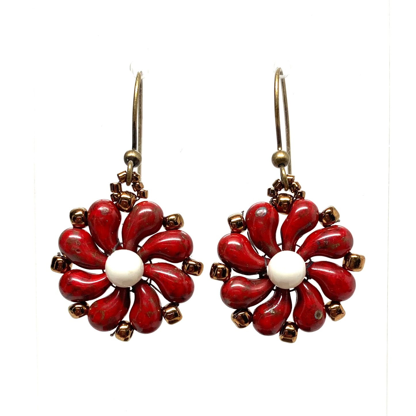 Czech Flower Earrings | Assorted Colors