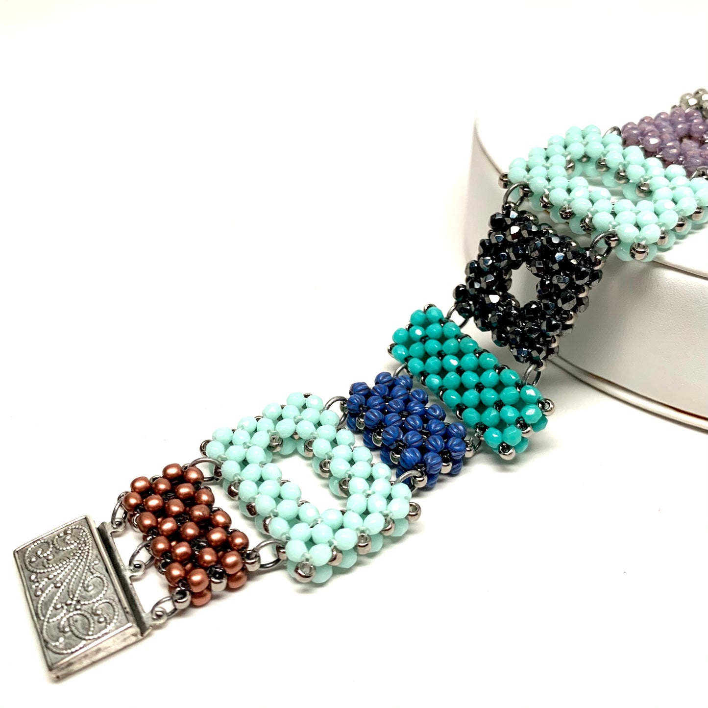 Beaded Link Bracelet | Mixed Colors