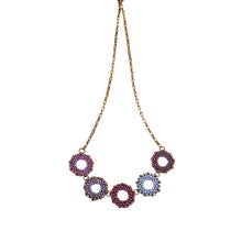Load image into Gallery viewer, O Link Necklace | Purple Mix

