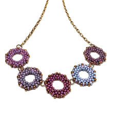 Load image into Gallery viewer, O Link Necklace | Purple Mix

