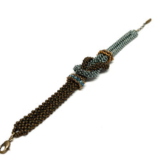 Load image into Gallery viewer, Love Knot Bracelet | Brown &amp; Blue
