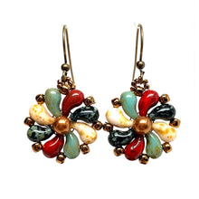Load image into Gallery viewer, Czech Flower Earrings | Assorted Colors

